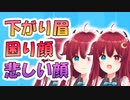 ロアちゃんの下がり眉、困り顔、悲しい顔