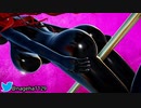 【MMD】むちむちのふとももで棒を挟むホノルル（ラバースーツ）【紳士向け】アズールレーン アズレン
