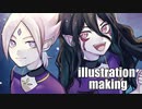 【イナイレgo】バラン兄弟描いてみた【メイキング】