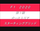 2020　第1戦　オーストリア　スターティンググリッド