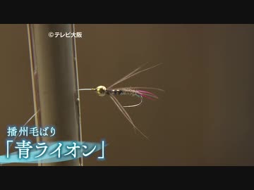 羽根で装う虫の脚　毛針に熟練の技