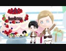 【進撃のMMD】あつ森風団長・兵長とちっこい子たちでSweets Parade