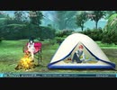 PSO2 ロビアク　653「長銃／大砲」+654「グリッドマン」+663「魔術ポーズ3」+694「キャンプ」