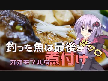 釣った魚は最後まで　＃７０　オオモンハタの煮付け【VOICEROIDキッチン】