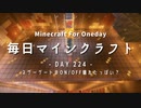 毎日マインクラフト -Day224- ネザーゲートのON/OFF壊れたっぽい？