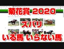 【競馬に人生】菊花賞 2020 ズバリ いる馬 いらない馬【 コントレイル  ヴェルトライゼンデ バビット サトノフラッグ ガロアクリーク ディープボンド ロバートソンキー アリストテレス】