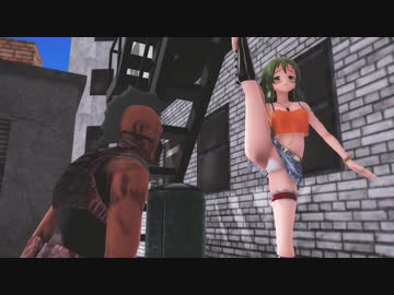 【MMD】I字バランスを強要されるGUMIさん【紳士向け】