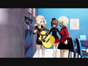 【MMDガルパン】コント ハンマーギター【まめる式】