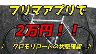 フリマで2万円で買えたクロモリロードバイク　詳しく見てみるよ