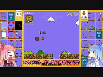 茜と葵のスーパーマリオブラザーズ３５で遊ぼう！ 一回戦