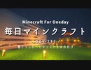 毎日マインクラフト -Day237- 野ざらしだったチェストをお片付け