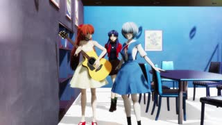 【MMDエヴァ】コント ハンマーギター【まめる式】