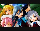 【MMD艦これ】恋して♡ポプテピピック 清霜 島風風あぴミク 早霜 春雨 朝霜 Ray-MMD 【MikuMikuDance】