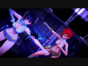 【MMD】　イレヴンレイヴガール　　ケイ＆ユリ