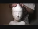 (音フェチ) ダミーヘッドマイク１０号の肌を綺麗にする (声あり ASMR)