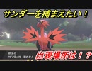 ポケモン剣盾　サンダーの捕まえ方は！？出現場所は？　＃１４　【冠の雪原】