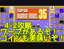 マリオ35解説攻略：4-2は隠しワープあり。飛ばない理由が無い【スーパーマリオブラザーズSUPER MARIO BROSバトロワ】