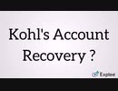 Kohl's Account Recovery ? Dial 18552763666