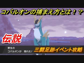 ポケモン剣盾 コバルオンの捕まえ方とは 三闘足跡イベント攻略 伝説ポケモンを捕まえよう ポケモンソード シールド ニコニコ動画