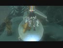 触れるとダメージを受ける雪玉の上にライネルを落としてみた