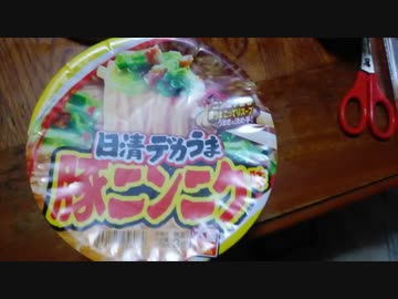 【ルーミアの食レポ】【日清デカうま豚ニンニク味】