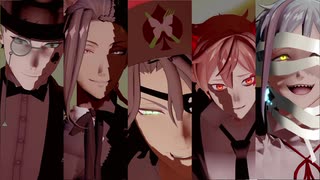 【MMDツイステ】ラタタダンス in USJ ＋ This Is Halloween【エース、トレイ、レオナ、フロイド、ジャミル】