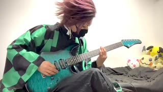 【鬼滅の刃】LiSA-炎 short ver.(guitar cover)【弾いてみた】