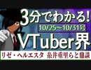 【10/25~10/31】3分でわかる！今週のVTuber界【佐藤ホームズの調査レポート】