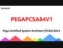 PEGAPCSA84V1 Study Guide - Pega Certified System Architect (PCSA) 84V1