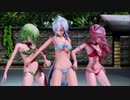 【MMD】GUMI・ハク・テトで虎視眈々【リメイク】