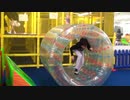 【KID'S　US　LAND】エアホイールで遊ぶあい❤転がす方は大変ですwww