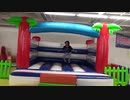 【KID'S　US　LAND】トランポリンで遊ぶあい❤上手に立ち上がれませんwww