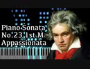 【ベートーヴェン】熱情 第一楽章 - Piano Sonata No.23 1st Mov. - Op.57【Synthesia/Beethoven/ピアノソナタ第23番/Appassionata】