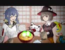 親子丼を食べるしりり劇場