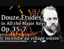 【アルカン】全ての長調による12の練習曲第7番 - 隣村の火事 - Op.35-7 -【Synthesia/Alkan/Douze études dans tous les tons mineurs】