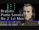 【ブラームス】ピアノソナタ第2番第1楽章 - Op.2 1st Movement- 【ピアノ/Synthesia/Johannes Brahms/Piano Sonata No.2】
