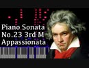 【ベートーヴェン】熱情 第三楽章 - Piano Sonata No.23 3rd Mov. - Op.57【Synthesia/Beethoven/ピアノソナタ第23番/Appassionata】