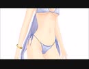 【MMD】Tda Haku Bikini Type-B Sexy Walk