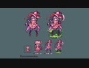 【ドット絵/pixelart】FLOWER KNIGHT GIRL シャクヤク(ハロウィン) 通常/進化後