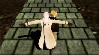 【APヘタリアMMD】春待ち（重量級）コンビでBad Apple!!（おまけ動画あり）【カメラモーション配布】