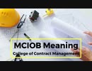 MCIOB Meaning