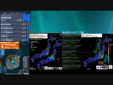 [アーカイブ]最大震度3　新潟県中越地方　深さ10km　M3.9