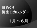 テニス＋α で誕生日まとめ　１月～６月【修正版】