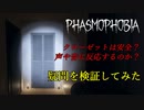 照明やハントモードの疑問を検証してみた[Phasmophobia]
