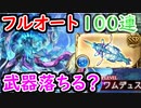 【グラブル】ワムデュスをマグナでフルオート 100連してみた！ 武器と耳飾りは落ちるのか？【グランブルーファンタジー/GRANBLUE FANTASY】