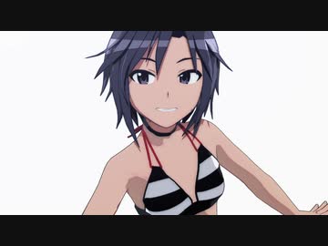 【MMD】水着まこちんでトゥーンテスト【アイマス】
