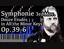 【アルカン】全ての短調による12の練習曲第6番 - ピアノ独奏による交響曲第三楽章 - Op.39-6-3rd -【Synthesia/Alkan/Symphonie pour piano seul】