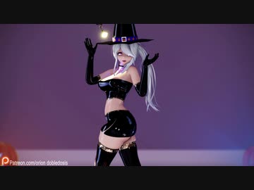 [MMD]HAKU Witch (弱音ハク-魔女) - Happy Halloween