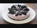 ノアールブルーベリーレアチーズケーキつくってみた