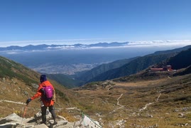 千畳敷カールへ、紅葉テント泊登山